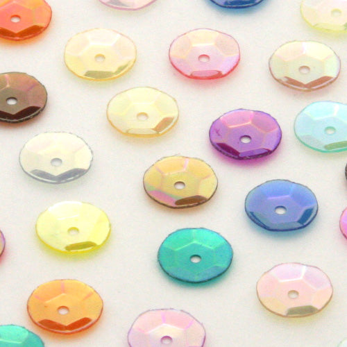 亀甲型スパンコール #310 ピンク（透明アイリス）