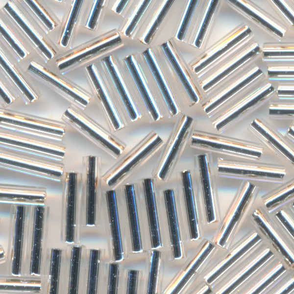 MIYUKI 竹ビーズ #1 シルバー（クリスタル銀引）