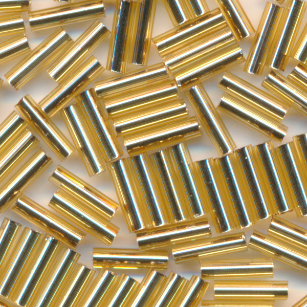 MIYUKI 竹ビーズ #3 ゴールド（金茶銀引）