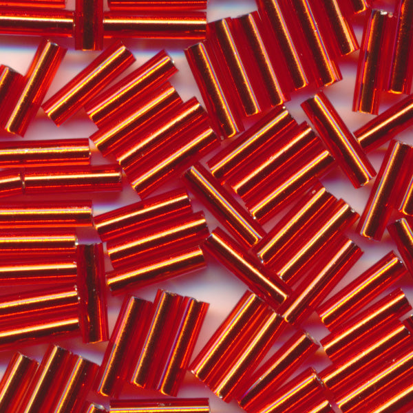 MIYUKI 竹ビーズ #10 ライトレッド銀引