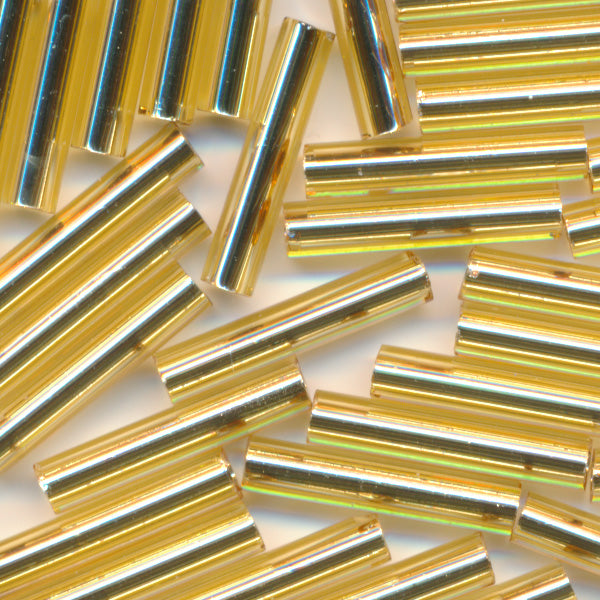 MIYUKI 竹ビーズ #3 ゴールド（金茶銀引）