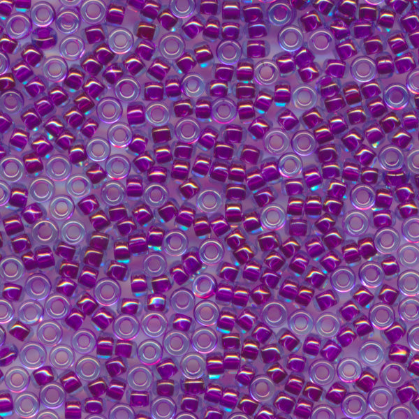 MIYUKI シードビーズ #352 ラズベリーライン（アクア中染）
