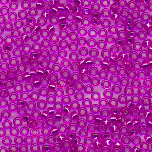 MIYUKI シードビーズ #1340 ダークピンク（クリスタル銀引着色）