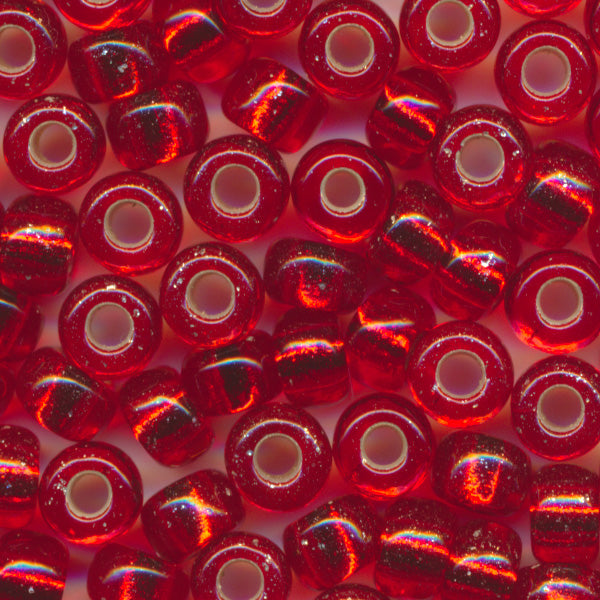 MIYUKI シードビーズ #10 ライトレッド（銀引）